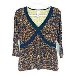 Liz Claiborne Women's Leopard Print Top Blouse